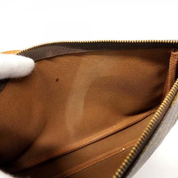 LOUIS VUITTON Authentic Brown Monogram Pochette Pouch - Picture 7 of 11